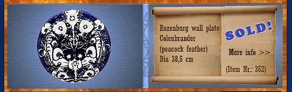 Nr.: 352,  Already sold: Decorative pottery of Rozenburg